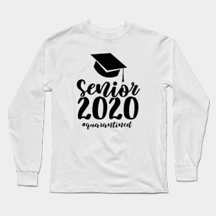 Senior 2020 Quarantined black Long Sleeve T-Shirt